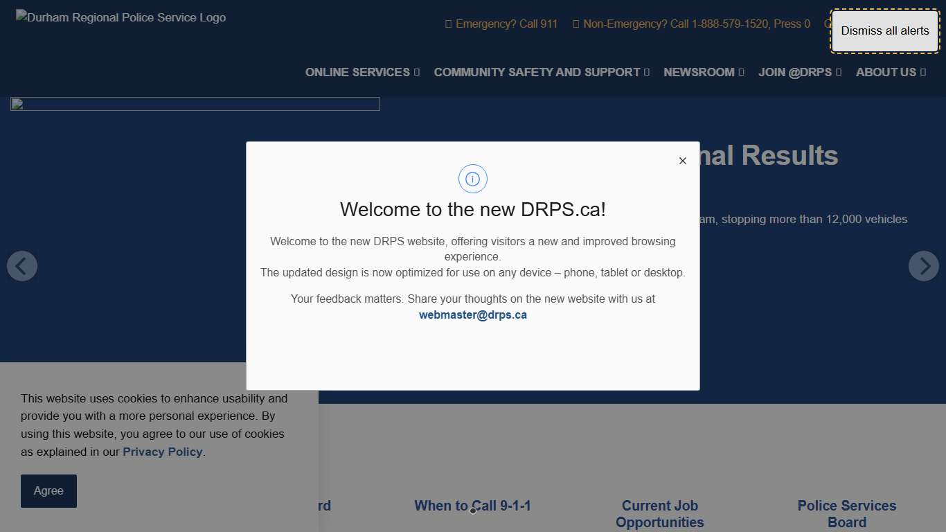 Home Durham Regional Police Service